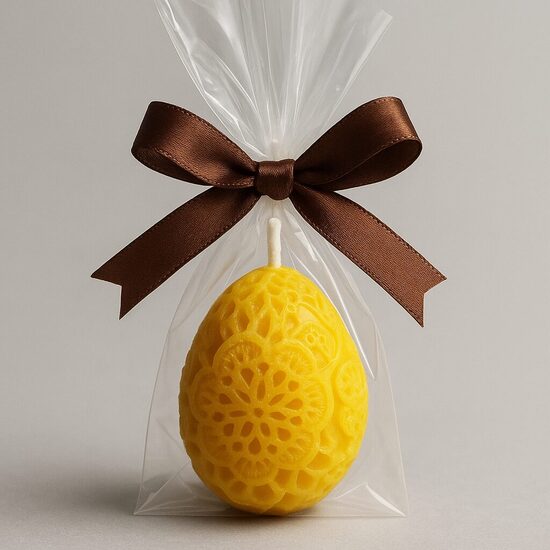 Mežģīņu ola - Bišu vaska svece