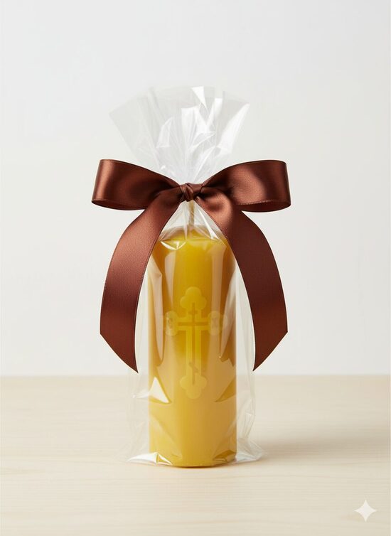 Orthodox Cross - Beeswax Candle